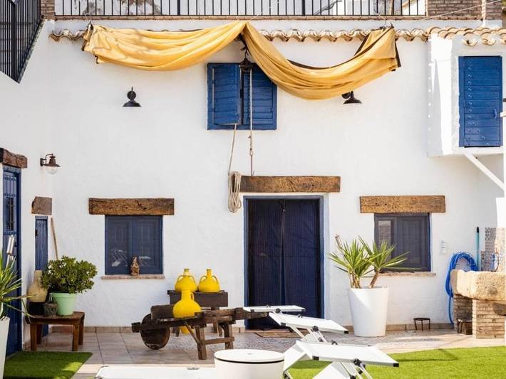 Casa de vacaciones para 7 personas, con vistas además de piscina y terraza, Se admiten mascotas en Campo de Hellín - 4
