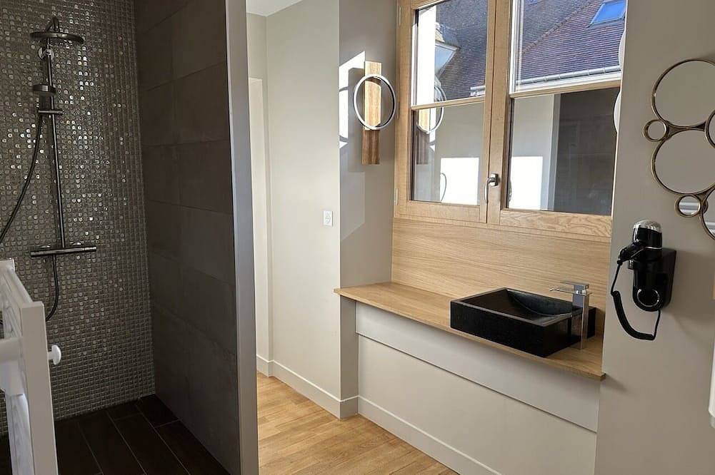 Apartamento entero, Suite Grenouilles-Apartamento-Suite-Baño en la habitacion-Vista a la Calle in Chablis (Yonne), Auxerre region