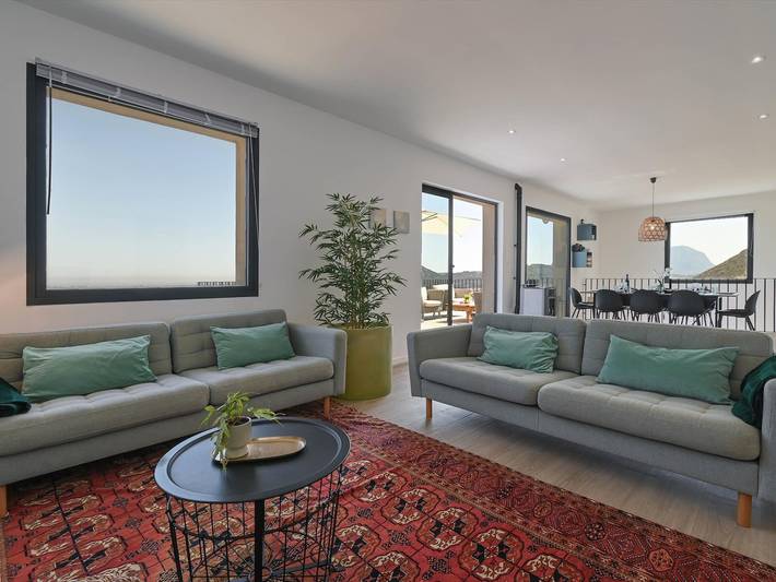 Villa mit Meerblick, privatem Pool, Klima - 4 Pers. in Pedreguer, Costa Blanca