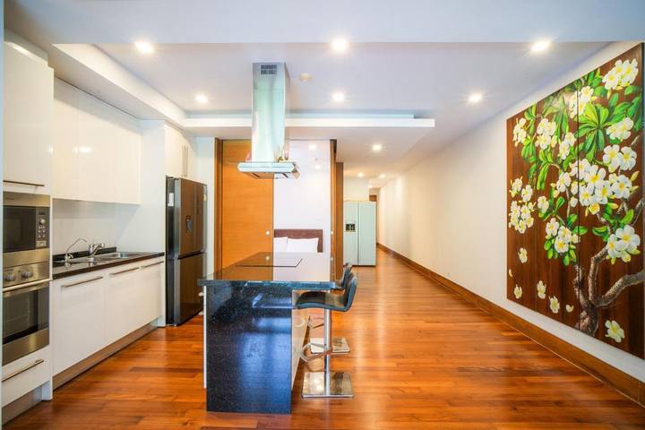 Gîte pour 4 personnes, avec piscine et balcon dans Nai Thon Beach - 4