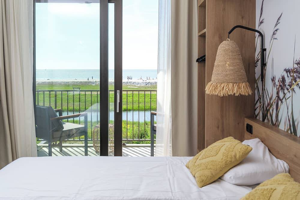 Ganze Wohnung, Kompaktes, luxuriöses Studio direkt am Ijsselmeer. Mit privatem Balkon oder Terrasse, toller Aussicht und allem für zwei Personen. in Workum, Ijsselmeer