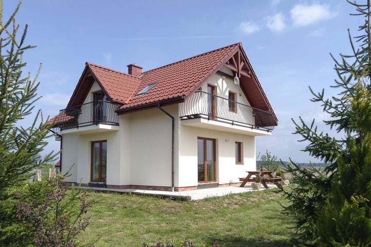 Log cabin for 8 people, with Balcony and Terrace as well as Garden in Poland