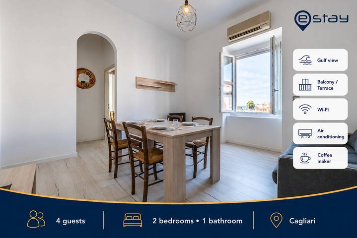 Ferienwohnung für 4 Personen, mit Balkon/Terrasse und Balkon in Cagliari
