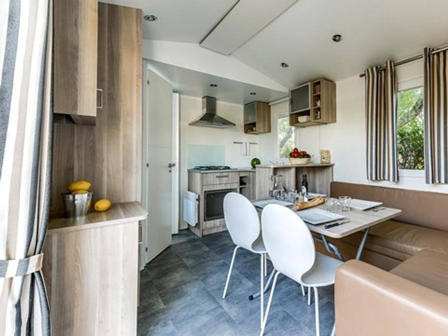 Camping les Dunes - Mobilhome 4 personnes - Classic | 2 Ch. | 4 Pers. | Terrasse simple in Torreilles, Côte d'Améthyste