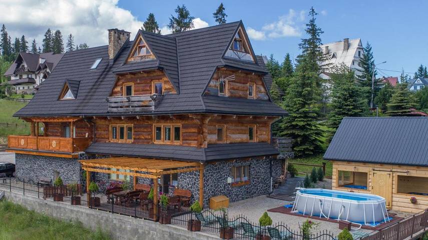 Apartament wakacyjny dla 4 osób, z sauna i widok oraz basen i taras w Bukowina Tatrzańska
