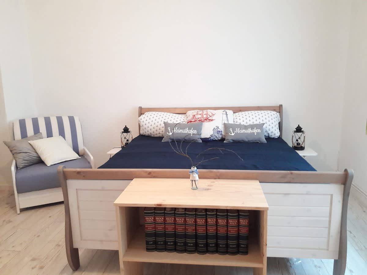 Ganze Wohnung, Ferienwohnung für 4 Personen mit Garten in Teßmannsdorf, Salzhaff