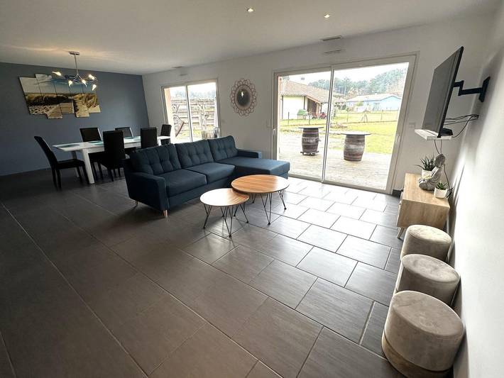 Gîte pour 6 personnes, avec piscine ainsi que terrasse et jardin à Lit-et-Mixe - 3