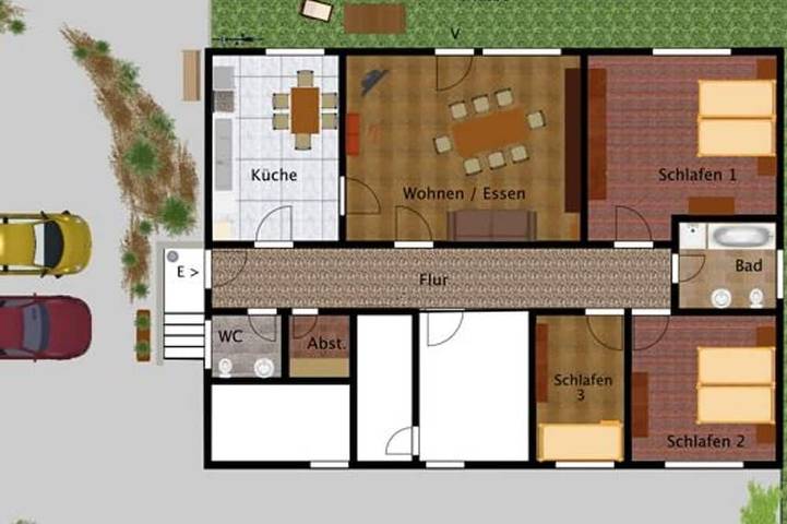 Bed and Breakfast für 5 Personen, mit Garten - 1