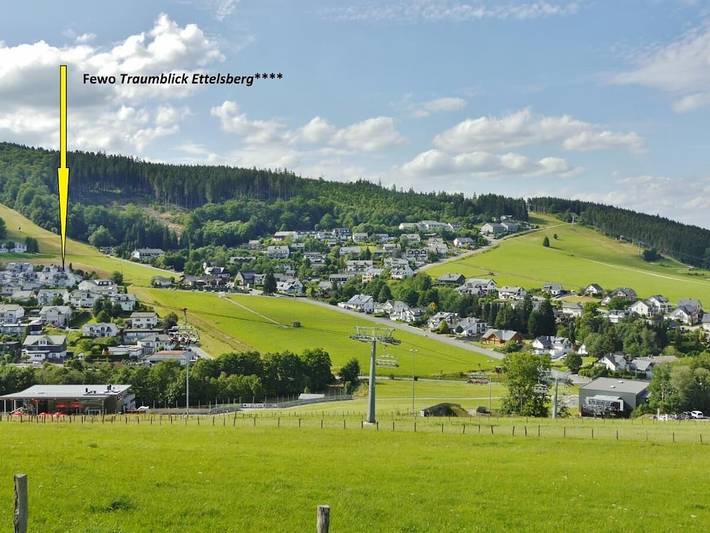 Traumblick am Sonnenlift in Willingen, die Mittelgebirge