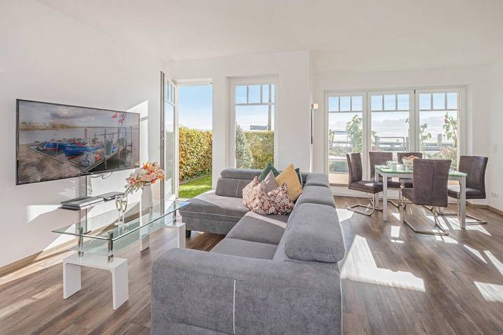 Ferienwohnung für 5 Personen, mit Terrasse und Garten sowie Seeblick in Kamminke