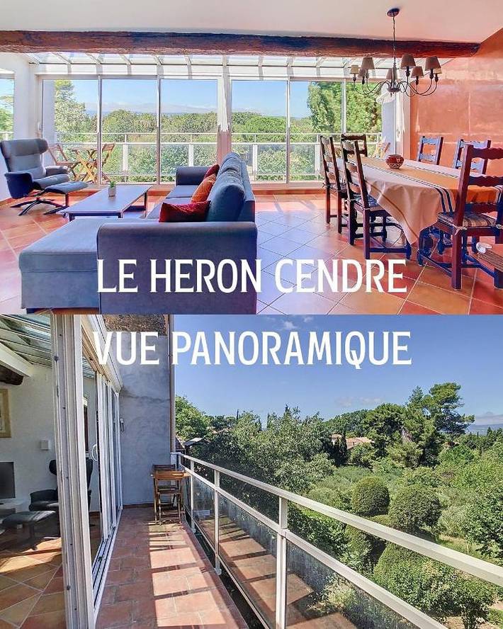 Gîte pour 5 personnes, avec vue et balcon à La Redorte