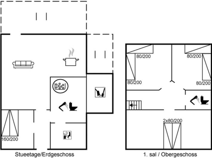 Ferienhaus für 6 Personen, mit Terrasse und Sauna