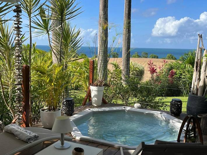 Maison de vacances pour 2 personnes, avec vue ainsi que piscine et jardin