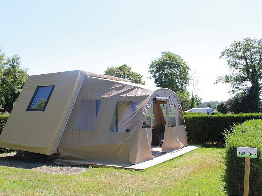 Camping le Picard - Glampingtent 4 personen - Coco Sweet zonder sanitair in Saint-Hubert-des-Biards, Bayeux en omgeving