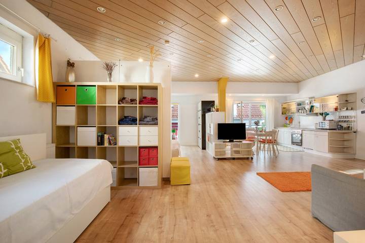 Appartement entier, Appartement de style loft à Nürtingen avec balcon et proximité du Neckar in Nürtingen, Arrondissement d'Esslingen