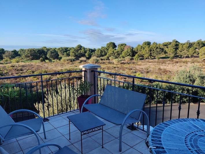 Gîte pour 4 personnes, avec piscine et balcon ainsi que sauna et vue dans Golf de Saint-Thomas - 4