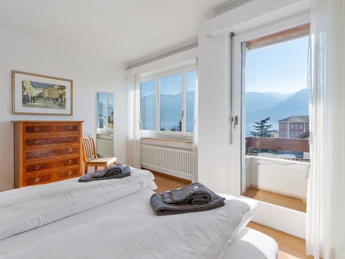 Ferienwohnung für 4 Personen, mit Balkon und Seeblick sowie Ausblick in Brissago - 4