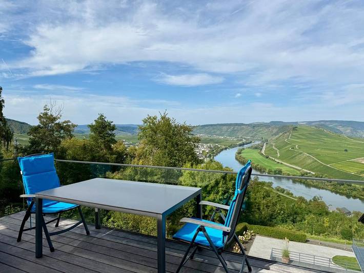 Vakantiewoning voor 4 personen, met uitzicht en terras, met huisdier in Leiwen