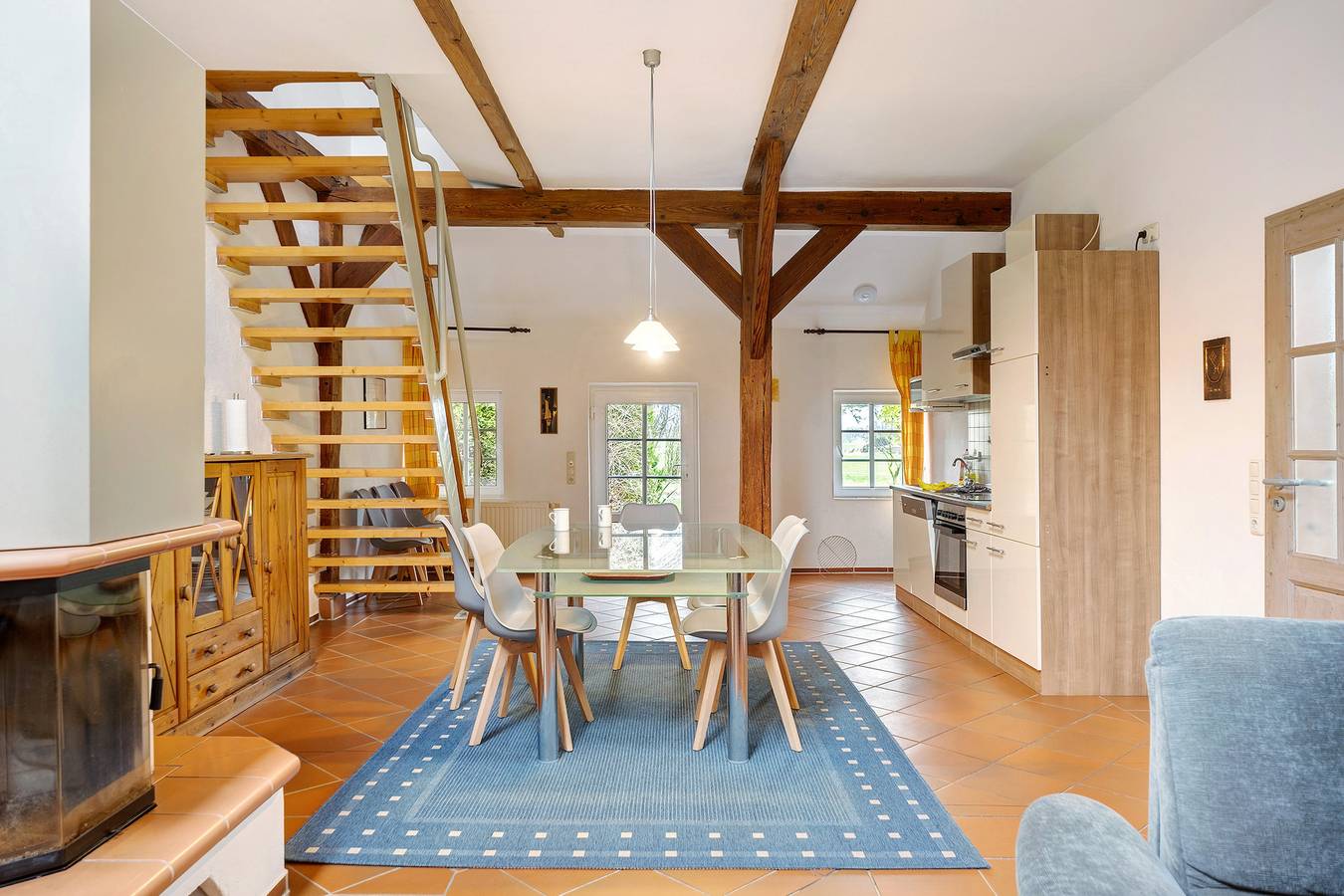 Ganze Wohnung, Ferienwohnung "Galerie 1" mit Gemeinschaftspool, privater Terrasse und Wlan in Stadland, Wesermarsch