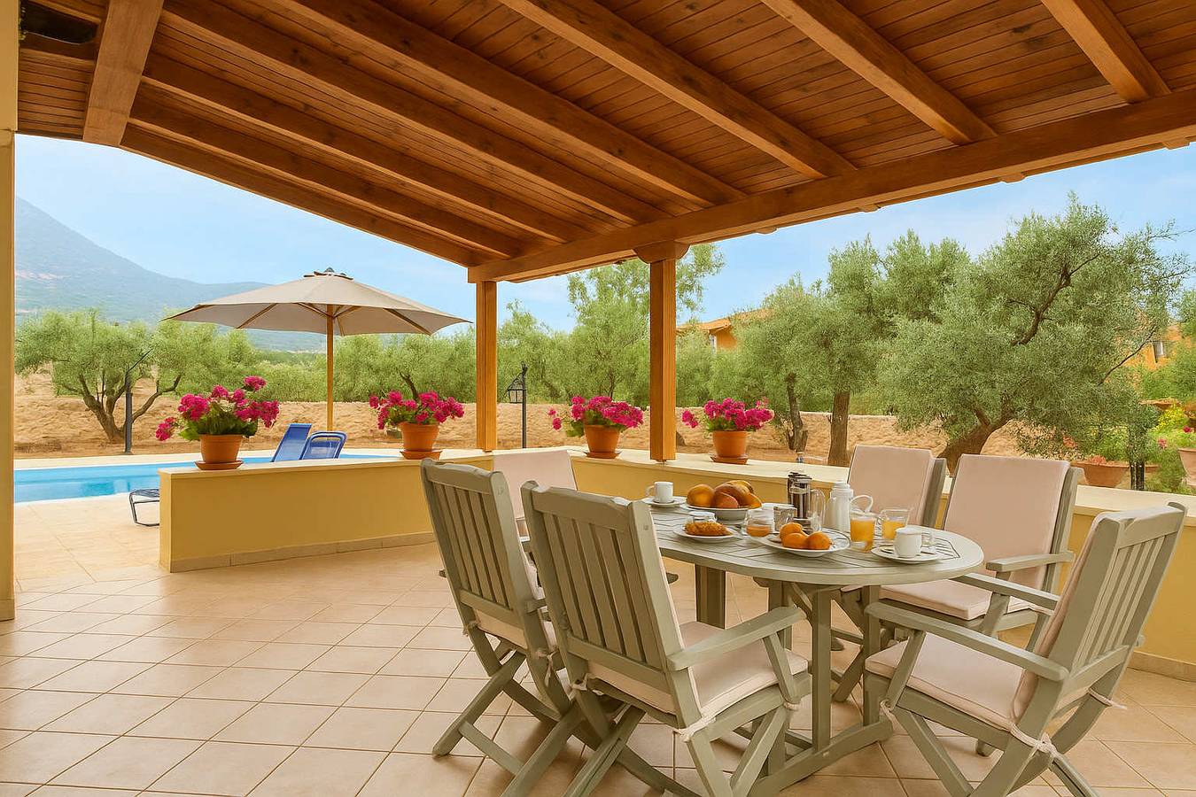 Ferienhaus für 5 Personen mit Pool in Agios Nikolaos (Peloponnes), Messenien