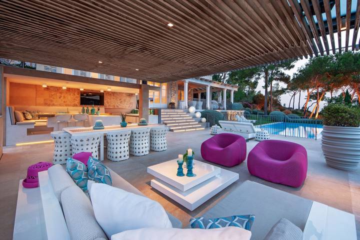 Villa 'Oasis Del Mar - Splendid' com vista para o mar, Wi-Fi e ar condicionado in Camp de Mar, Andratx