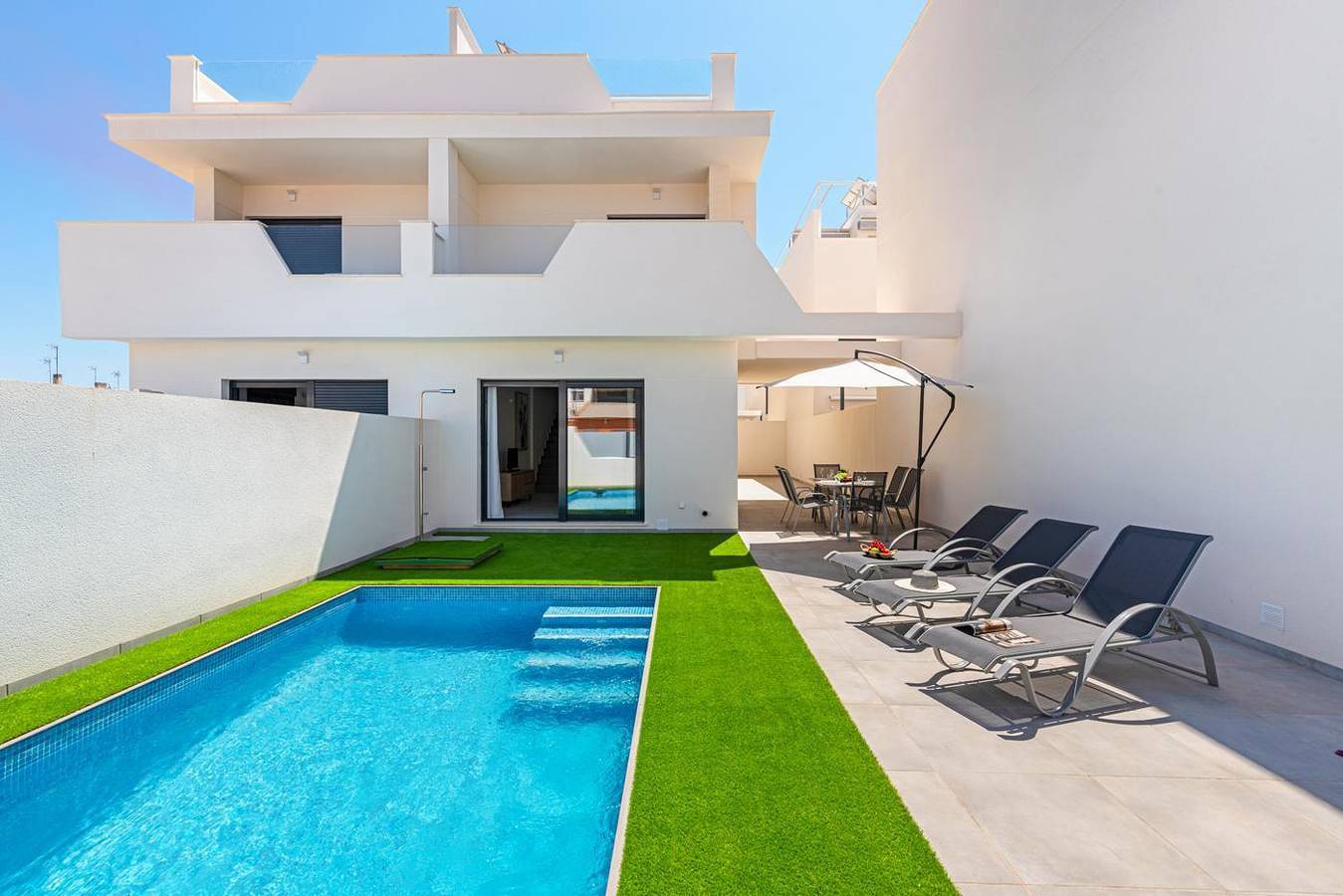 Villa pour 6 personnes avec balcon/terrasse in Golf Resorts Murcia, San Javier