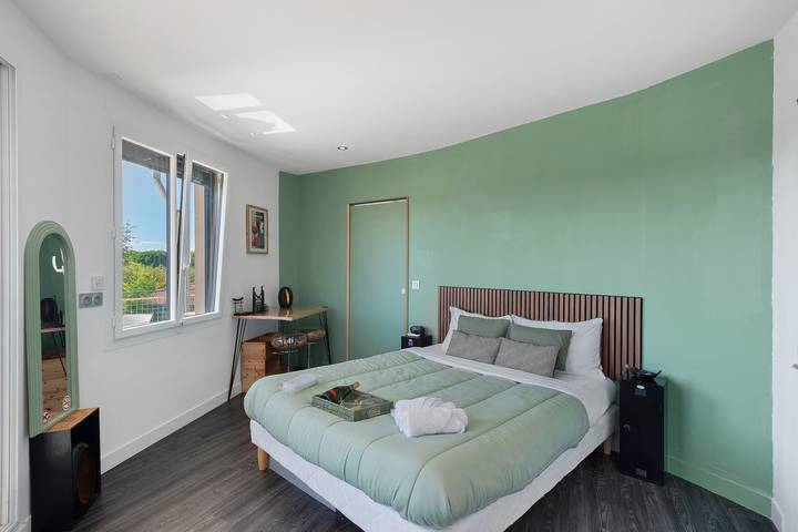 Maison de vacances « La Bulle Zen » avec climatisation in Ambarès-et-Lagrave, Région de Bordeaux