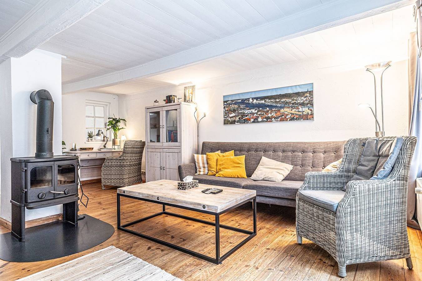 Käte-Lassen-Huus / uriges Häuschen auf 3 Ebenen mit Dachterrasse in Flensburg, Flensburger Förde