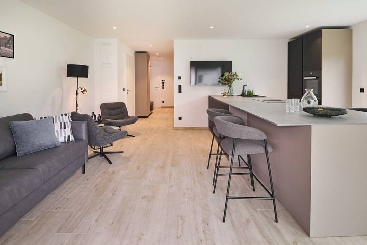 Ferienwohnung für 3 Personen, mit Terrasse und Garten sowie Ausblick
