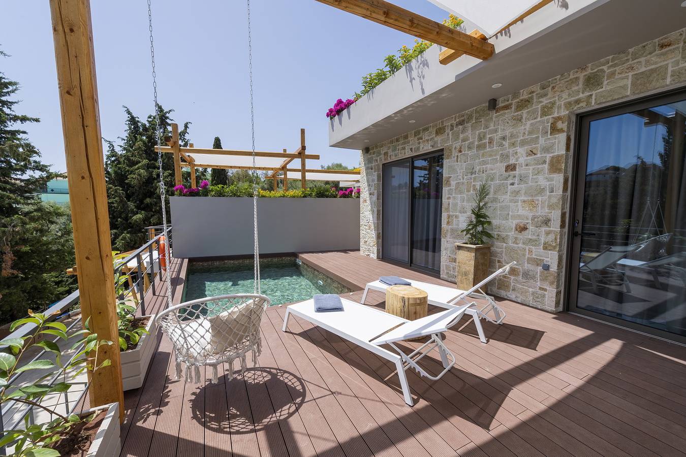 Βίλα για 3 άτομα με μπαλκόνι in Κατωμέρι, Μεγανήσι