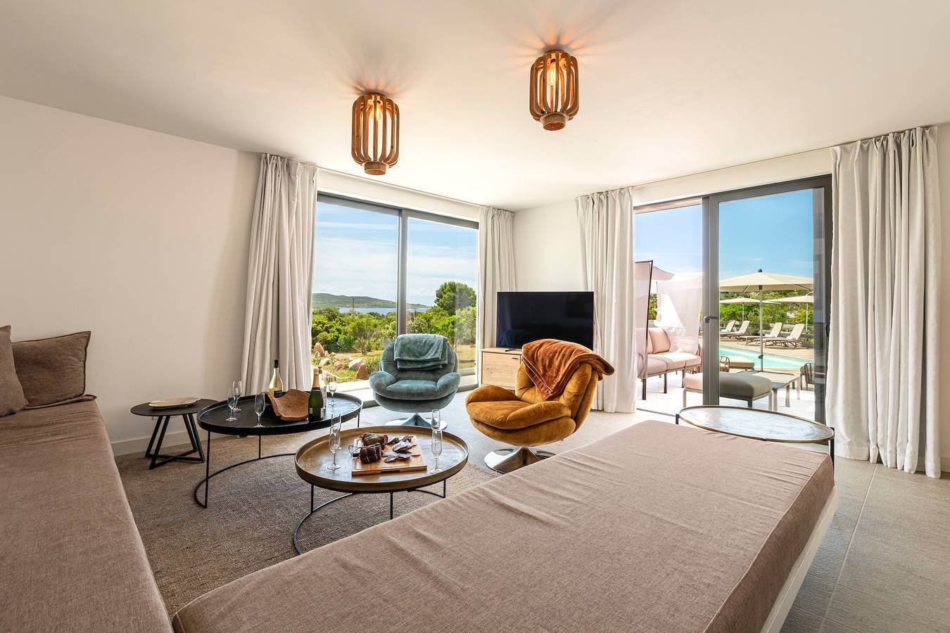 La Villa Ghijuvani - Piscine Privée avec Vue Mer in Pianotolli-Caldarello, Distrito de Sartène