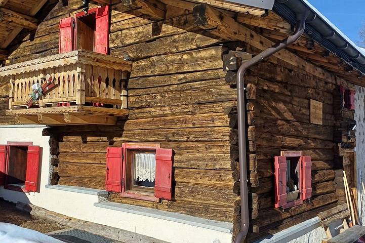 Blockhütte für 5 Personen, mit Haustier