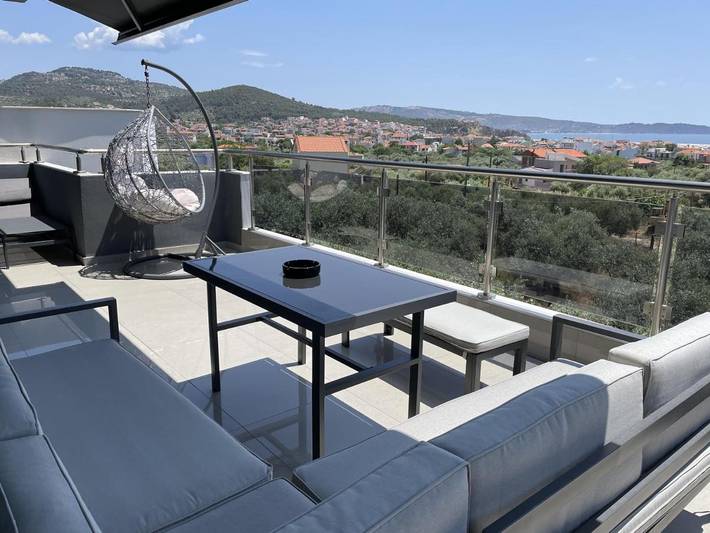Villa für 8 Personen, mit Pool und Ausblick sowie Garten, mit Haustier auf Thassos - 3