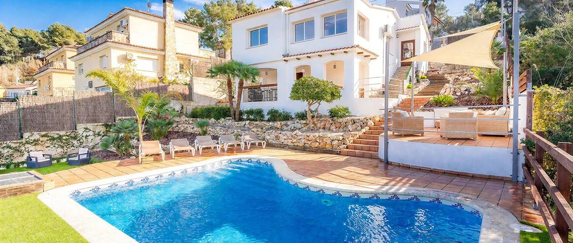 Chalet para 10 personas con piscina in Olivella, Garraf