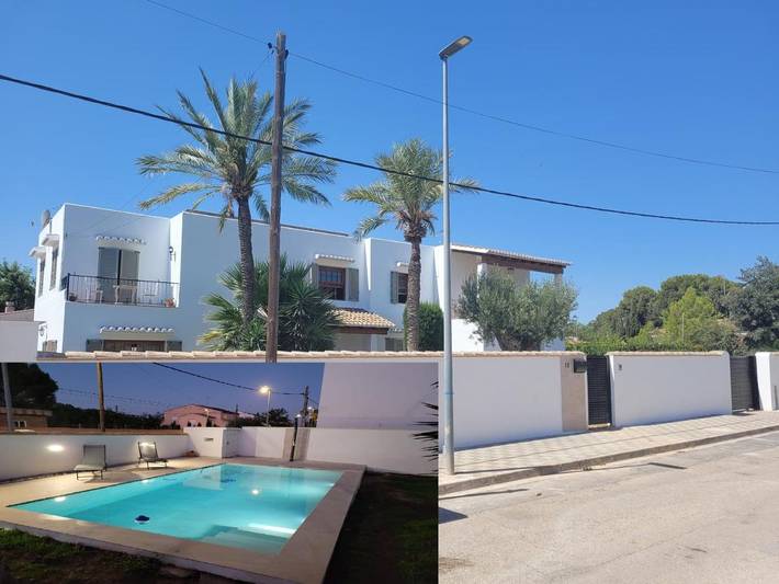 Casa rural para 12 personas, con piscina además de jardín y balcón en Campo de Turia