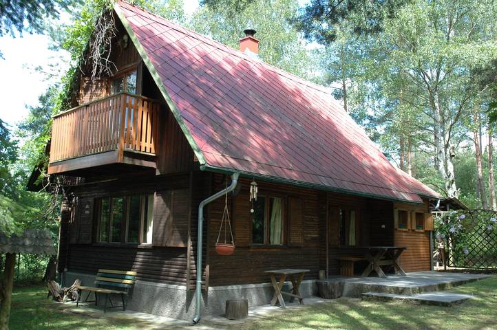 Chata z bali dla 6 osób, z ogród w Czechy