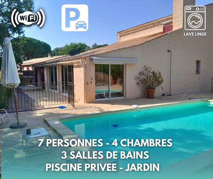 Chalet para 7 personas, con piscina y terraza - 1