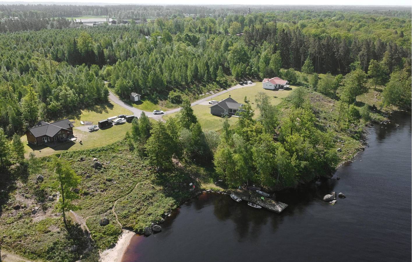 Ferienhaus für 8 Personen mit Garten in Bolmen