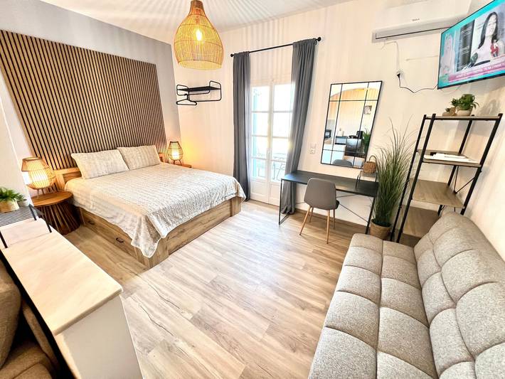 Studio pour 4 personnes, avec jardin