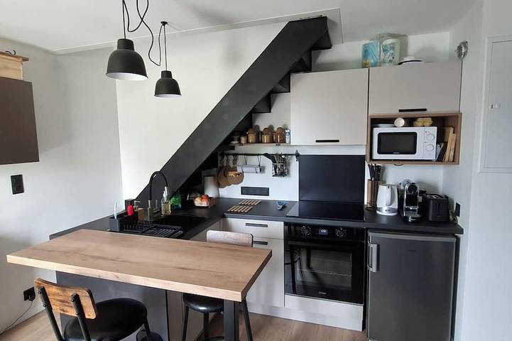 Ganze Wohnung, At the foot of the dune, with direct access to the beach. Charming, fully equipped duplex. in Merville-Franceville-Plage, Caen und Umgebung