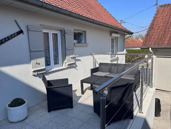 Location de vacances pour 4 personnes, avec jardin à Mareuil-Caubert