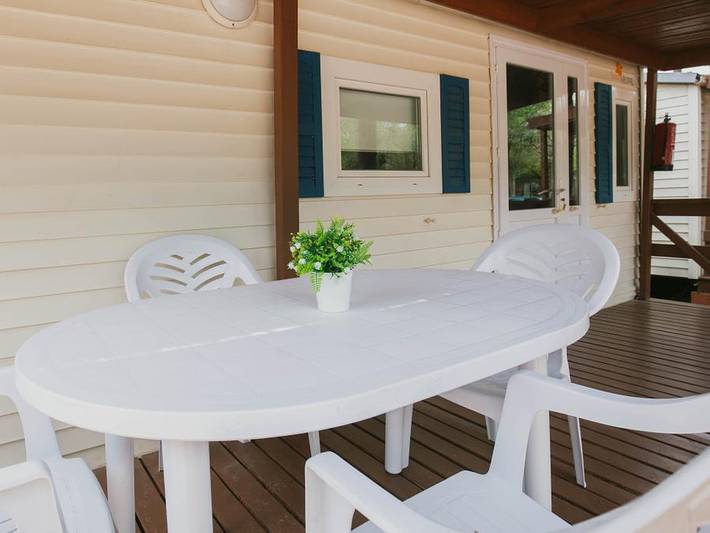 Camping Vall d'Or - Mobilheim 4 personen - Vintage AC in Platja d'Aro, Costa Brava
