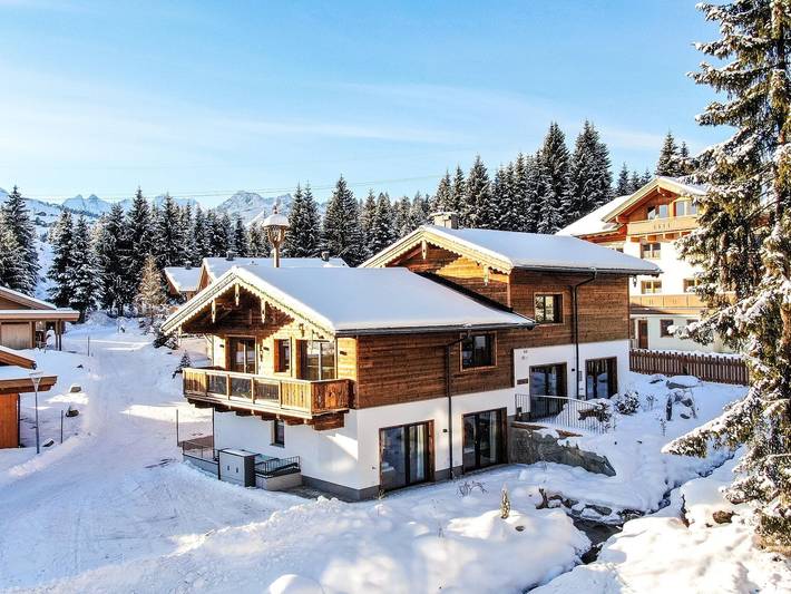 Chalet voor 12 personen, with Balkon and Balkon/Terras as well as Whirlpool and Sauna in Wald im Pinzgau