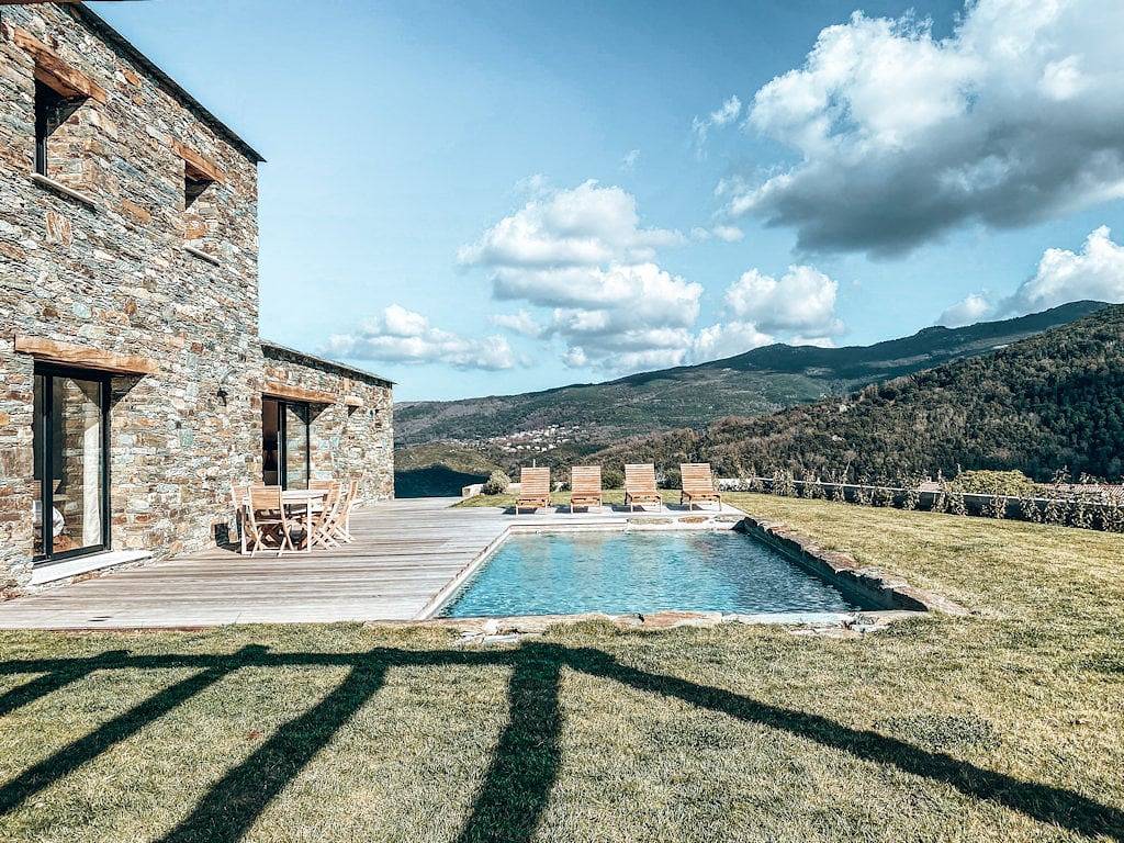 Chambres d'hôtes demeure à Voglia - Chambre étage double in Murato, Région de Calvi