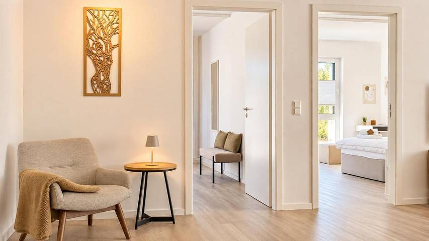 Ferienwohnung für 8 Personen, mit Terrasse und Garten sowie Ausblick in Stuttgart