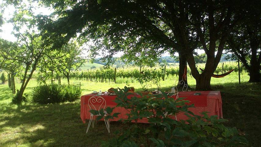 Chambre d’hôte pour 2 personnes, avec piscine ainsi que vue sur le lac et jardin dans le Gers - 3
