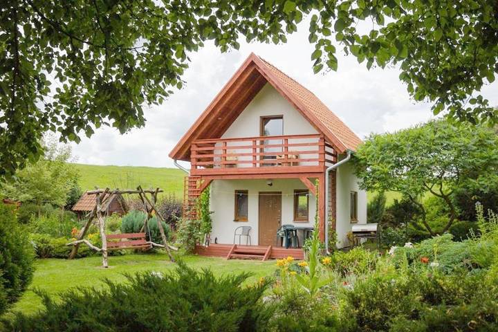 Domek letniskowy dla 6 osób, z Balkon i Taras oraz Ogród i Widok w 