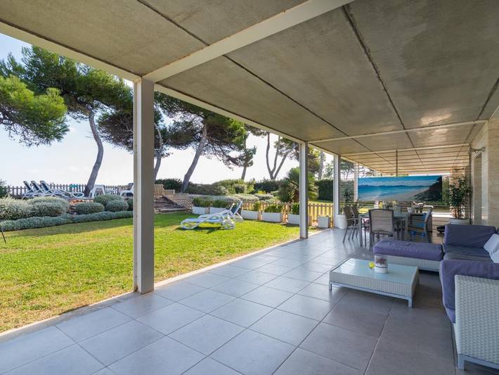 Ferienhaus mit Meerblick für 6 Personen, mit Meerblick und Balkon/Terrasse sowie Garten in Playa de Muro