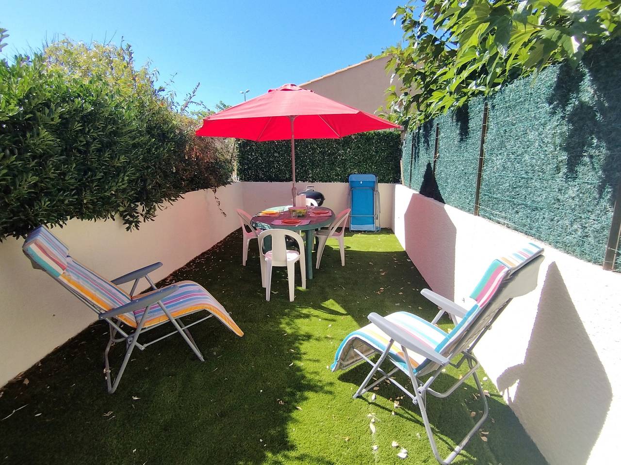 Neu 2024 - Studio mit Klimaanlage, Garten, nahe Strand,4 Pers, Narbonne-Plage in Narbonne Plage, Narbonne