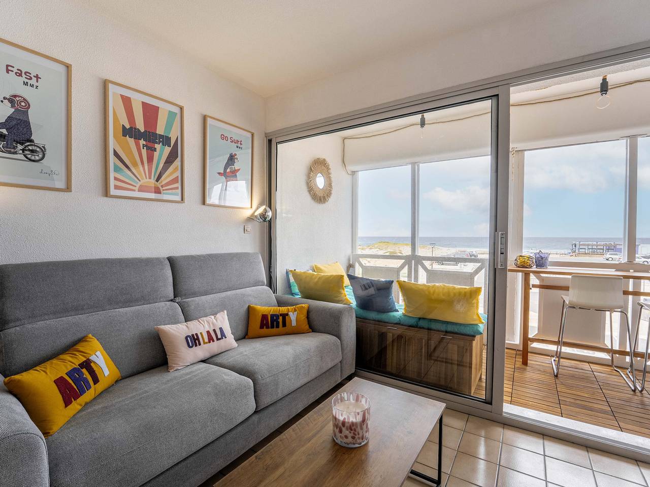 Ganze Wohnung, Meerblick-Wohnung in Mimizan - 4 Pers, Balkon & Parkplatz Inklusive in Mimizan Plage, Mimizan